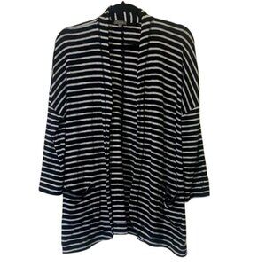 Talbots Striped Black and White Women's Sweater. Size LP.